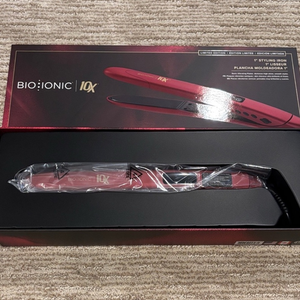 Bio Ionic 10X Pro Styling Iron - Pink